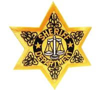 B2see Toppa Adesiva Toppa Stoffa Toppe termoadesive Toppa Patch Sheriff 8,5 cm