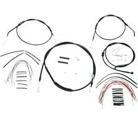 B30-1008 LINEE MANUBRIO IN VINILE NERO APE HANGER HARLEY XL 883 L LOW 2009