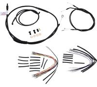 B30-1033 LINEE MANUBRIO IN VINILE NERO APE HANGER FXDL 1450 DYNA LOW RIDER 2001