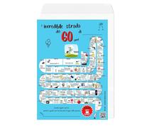 B3AL Poster 60 anni - regalo originale per compleanno o anniversario - formato A4 con busta - incorniciabile, con QR ricordo dell’anno (60)