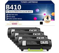 B410 Cartuccia Toner Sostitutiva con Chip per Xerox B410 VersaLink B415 Stampanti, per Scuole Ospedali Banche,Black-4 pack
