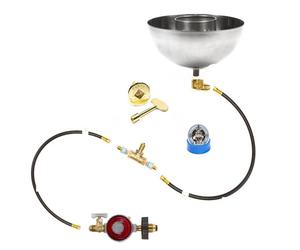 B4BITCK + 11 " Fuoco Ciotola SS316 Bruciatore Completo Deluxe In-Table Pit Kit