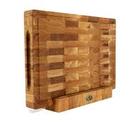 B4K Tagliere in Legno di Quercia con Supporto 45x30x4cm