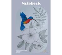 B5 Grid Composition Graph Paper Notebook "Hummingbird" for math, graphing, writing and more, Medium Size 7 x 10 in, 120 Pages: For teens, students, ... use, the Great Size to fit in your Backpack