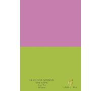 B5 Grid Composition Graph Paper Notebook "Lime & Pink" for math, graphing, writing and more, Size 6 x 9 in, 120 Pages: Useful for adults, students, ... Office, College or Personal use. Lovely Gift