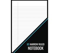 B5 Narrow Ruled Notebook: Small Handwriting Journal with 120 Pages | Ideal for Note-Taking, Line Spacing Practice, and Writing Precision