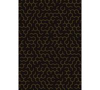 B5 Staff Journal Notebook: Art Music Notebook | Hardcover | Pentagram | Geometric Design | 7x10 Inches | 80 sheets