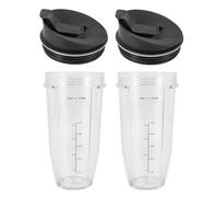B59B Confezione Da 2 Tazze Sostitutive Da 24 Once Con Coperchio Con Beccuccio, Compatibile Con Nutri, Compatibile Con Ninja, Frullatori Serie Auto IQ Con BL450/BL454/BL456/BL480/BL481