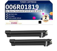 B7125 Cartuccia Toner 006R01819 di Ricambio per Xerox VersaLink B7125 B7130 B7135 Stampante,Black-2 pack