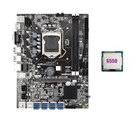 B75 USB ETH Mining Scheda Madre 8XPCIE Adattatore USB+G550 CPU LGA1155 Supporto 2XDDR3 MSATA B75 USB Minatore Scheda Madre