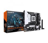GIGABYTE B840M GAMING PLUS WIFI6E Scheda Madre - CPU AMD Ryzen 9000, VRM a 8+2+2 fasi, fino a 8200 MHz DDR5 (O.C.), 2× M.2 PCIe 4.0, Wi-Fi 6E, LAN 1 GbE, USB 3.2 Gen 2