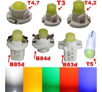 B85D B84d B83d T4,2 T4,7 T3 T5 LED Cob Bianco Blu Rosso Giallo Luce Tachimetro