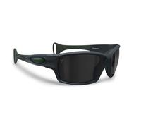 B89 Occhiali Sportivi Polarizzati Antiriflesso Antivento Antiurto per Sci Trekking Beach Volley Watersports Kitesurf Pesca Ciclismo mod. CA Galleggianti (Antracite/Verde Foresta - Lente Grigia)