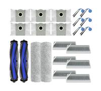 B90B-22PCS Compatibilità for kit di accessori for aspirapolvere Ecovacs Deebot X9 Pro Omni/Spazzola laterale principale Filtro Hepa Panno for mocio Sacchetto for la polvere