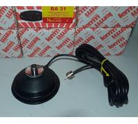 BA-31 BASE MAGNETICA CALAMITA PER ANTENNA CB VHF UHF CON CAVO RG-58 ATTACCO PL