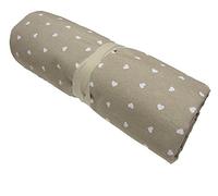 BA COLLECTION Grandfoulard - Telo copritutto - copridivano - copriletto- tendaggio col. Beige MOD. Cuoricini 240x260 cm