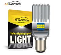 BA15D LED Lampadina Auto Indicatore Luce 1004 Segnale Lampada CANBUS 12V Bianco