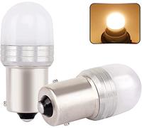 Ba15s 1156 Led 12v 24V P21w Lampadine, 3W Bianco Caldo 3000K, AC/DC Universale, Per Giardino, Auto, Barca, Paesaggio, Lnterni Rv Illuminazione. (2 Pezzi)