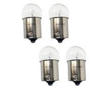 BA15S lampadina alogena 1156 singola a doppio contatto base a baionetta 2700k 5w 10w G18 Sostituzione rotonda per indicatore di direzione luci di coda del freno 12v 24v confezione da 4(BA15S/24V-10W)