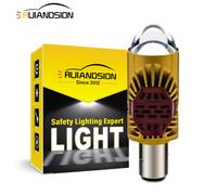 BA20D 3570 9 LED lampadina del motociclo faro ATV luce di guida 9-60V Bianco