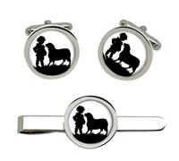 Baa Baa Nero Pecora Gemelli E Fermacravatta Set