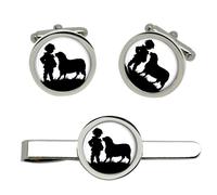 Baa Baa Nero Pecora Gemelli E Fermacravatta Set