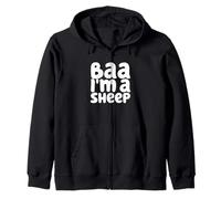 Baa I'm A Sheep - Costume Divertente per Halloween, Idea per Feste Felpa con Cappuccio