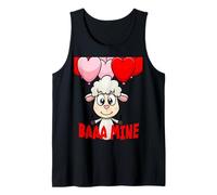 Baaa Mine Agnello Che Tiene Palloncini a Forma di Cuore Canotta