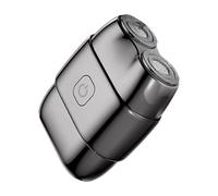 baabeash Mini Rasoio Elettrico Portatile - Elettrici Per Uomo,Doppia Testa Batteria Durevole Leggero Uso Umido E Per Rasatura Viso Servizi Igienici Personali Casa E Viaggio