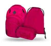Baagl 3 Set Coolmate Ruby: zaino, astuccio e sacca