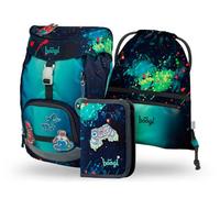 Baagl Airy - Set di 3 zaini per la scuola elementare, zaino per la scuola primaria per bambini, zaino per la scuola, Chill