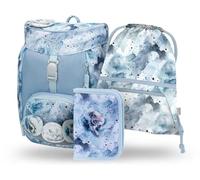 Baagl Airy - Set di 3 zaini per la scuola elementare, zaino per la scuola primaria per bambini, zaino per la scuola, Polare, Mittelgroße, Ultraleggero