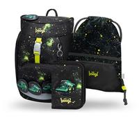 Baagl Airy - Set di 3 zaini per la scuola elementare, zaino per la scuola primaria per bambini, zaino per la scuola, Trattore., Mittelgroße, Ultraleggero