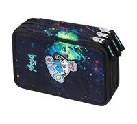 Baagl Astuccio a 3 scomparti per ragazzi e ragazze, astuccio per cancelleria, materiale scolastico, astuccio per la scuola, Chill, Colorato, giocoso, moderno, pratico