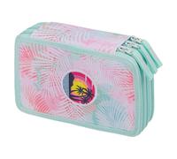 Baagl Astuccio a 3 scomparti per ragazzi e ragazze, astuccio per cancelleria, materiale scolastico, astuccio per la scuola, tramonto, Colorato, giocoso, moderno, pratico