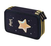 Baagl Astuccio a 3 scomparti per ragazzi e ragazze, astuccio per cancelleria, materiale scolastico, astuccio per la scuola, Unicorn Gold, 20 x 13 x 9 cm, Colorato, giocoso, moderno, pratico