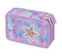 Baagl Astuccio a 3 scomparti per ragazzi e ragazze, astuccio per cancelleria, materiale scolastico, astuccio per la scuola, candy, 20 x 13 x 9 cm, Colorato, giocoso, moderno, pratico