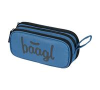 Baagl ASTUCCIO BAMBINI BAMBINI SCUOLA ASTUCCIO 3 SCOMPARTI ASTUCCIO ASTUCCIO PER BAMBINI, blu oceano, Astuccio