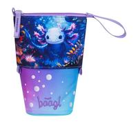 Baagl Astuccio per bambini e ragazze, astuccio per matite per bambini, astuccio per la scuola, robusto astuccio e astuccio con scomparto segreto, Axolotl, Colorato, giocoso, moderno, pratico