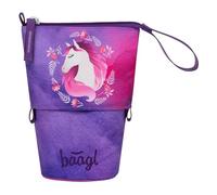 Baagl Astuccio per bambini e ragazze, astuccio per matite per bambini, astuccio per la scuola, robusto astuccio e astuccio con scomparto segreto, cavallo, Colorato, giocoso, moderno, pratico