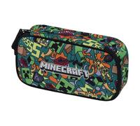 Baagl Astuccio per ragazze - astuccio per cancelleria - astuccio per articoli scolastici - astuccio per la scuola, Minecraft Chaos, Colorato, giocoso, moderno, pratico