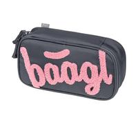 Baagl Astuccio per ragazze - astuccio per cancelleria - astuccio per articoli scolastici - astuccio per la scuola, Logo rosa, Colorato, giocoso, moderno, pratico