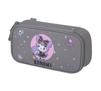 Baagl Astuccio per ragazze, astuccio per cancelleria, astuccio per la scuola, astuccio per la scuola, Kuromi Grey, Colorato, giocoso, moderno, pratico