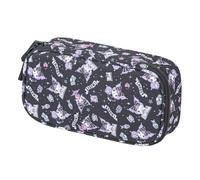 Baagl Astuccio per ragazze, astuccio per cancelleria, astuccio per la scuola, astuccio per la scuola, Kuromi Black, Colorato, giocoso, moderno, pratico