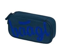 Baagl Astuccio per ragazzi, astuccio per cancelleria, astuccio per articoli scolastici, astuccio per la scuola (blu logo)