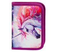 Baagl Astuccio per ragazze, astuccio per studenti, astuccio per cancelleria, astuccio per cancelleria (unicorno reale)