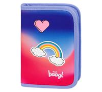 BAAGL astuccio scolastico a un piano arcobaleno rosso