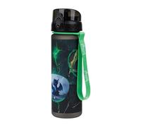 Baagl Borraccia per bambini, a prova di perdite, 500 ml, per la scuola e lo sport, per il calcio, in Tritan, per la scuola (drago)