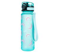 Baagl - Borraccia per bambini a prova di perdite, 500 ml, per scuola e sport, per ragazzi e ragazze, in Tritan (arcobaleno)