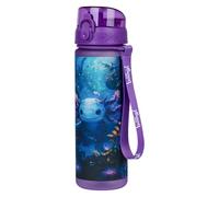 Baagl Borraccia per bambini, a prova di perdite, 500 ml, per scuola, sport, calcio, per ragazzi, ragazze, in Tritan (motivo: axolotl)